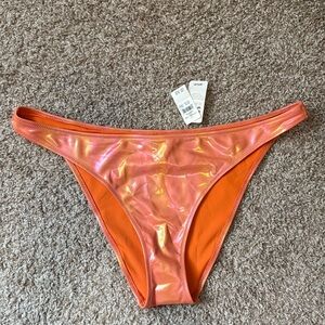 Aerie Cheeky Metallic Foil Bikini Bottom